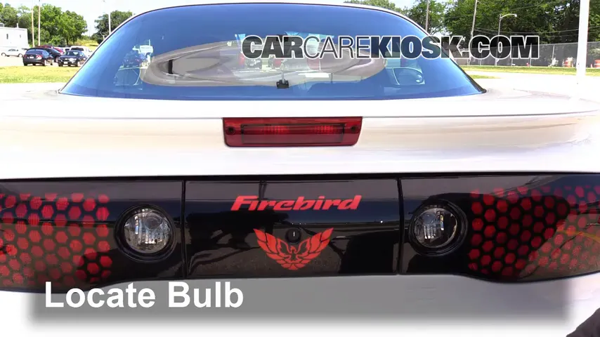 1999 Pontiac Firebird Formula 5.7L V8 Convertible Lights Center Brake Light (replace bulb)